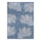 World Rug Gallery Contemporary Palm Leaves Textured Flat Weave Indoor/Outdoor Area Rug 5' X 7' Blue 111BLUE5X7 - alternate 2